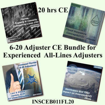 20 hr CE 6-20 CE Bundle for Experienced All-Lines Adjusters 