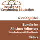 24 hrs CE Complete 6-20 All-Lines Adjusters Bundle